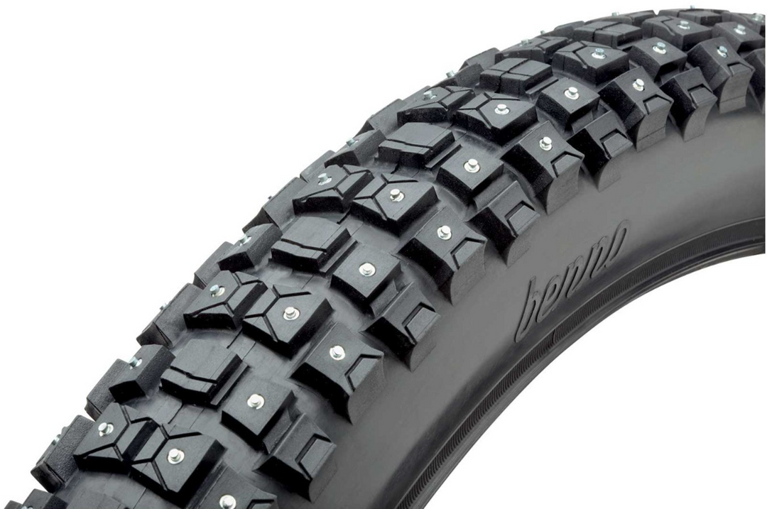 Benno Bikes Studded Mountain Bike Snow Tire 24" x 2.50 BLACK 60TPI 282 Cycling