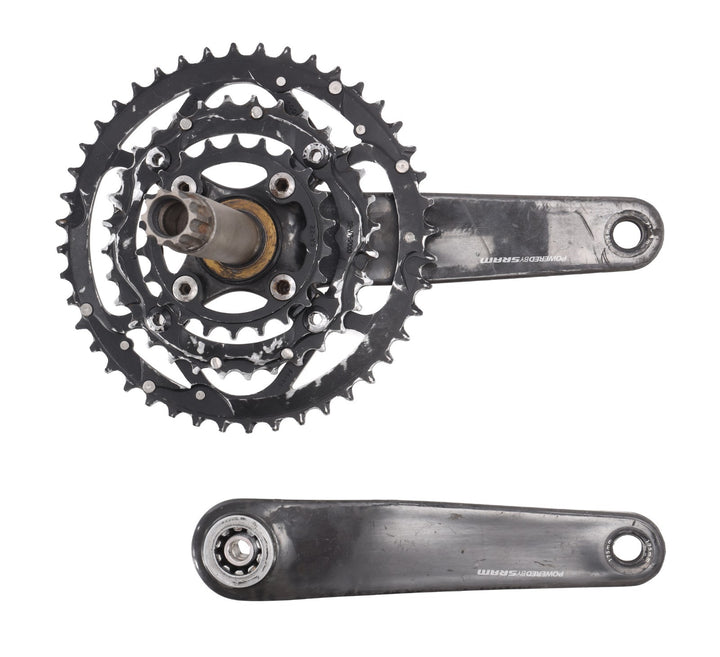 TruVativ Noir 3.3 XC Carbon Mtn Bike Crankset 175mm 3x 9s Triple GXP 44/32/22T