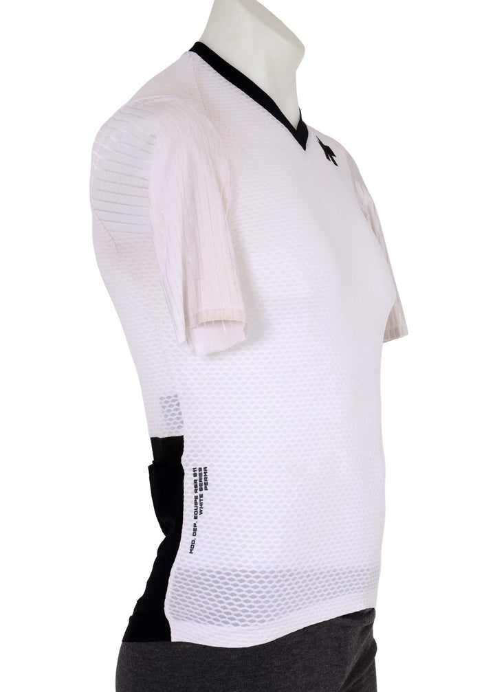 ASSOS Equipe RSR Short Sleeve Cycling Jersey Men LARGE White Road Bike Gravel