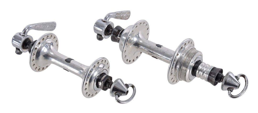 Campagnolo Record Low Flange Road Bike Hub Set 36H 100/126mm QR Vintage English