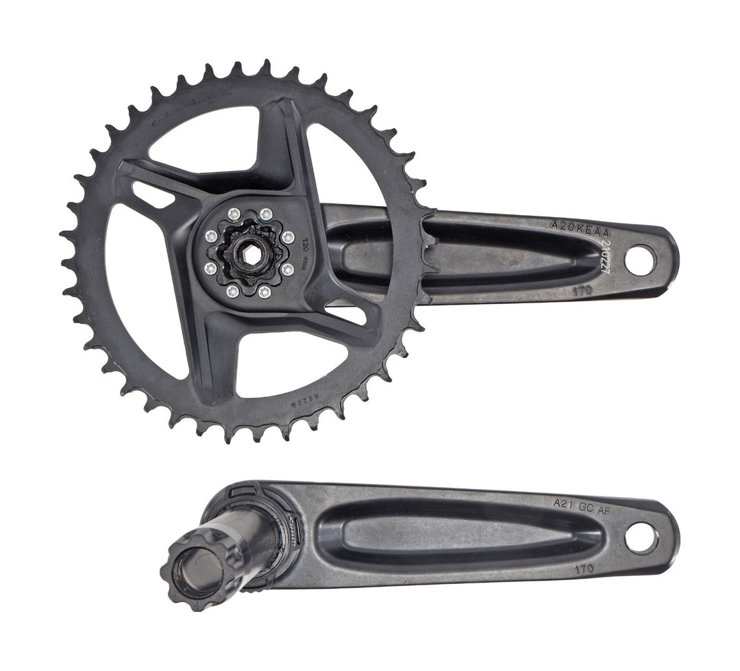SRAM Rival 1 AXS Alloy Gravel Bike Crankset 170mm 1x 12 Speed 40T DUB Wide Road