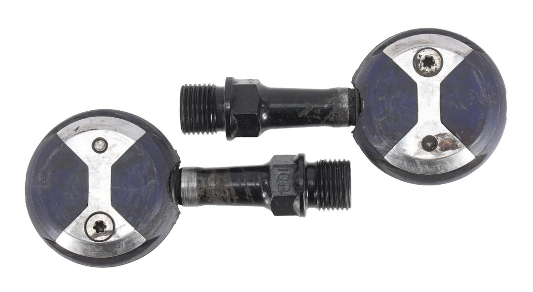 wahoo Speedplay X5 Chrome-Moly Clipless Road Bike Pedals Blue 53mm w/ Cleats