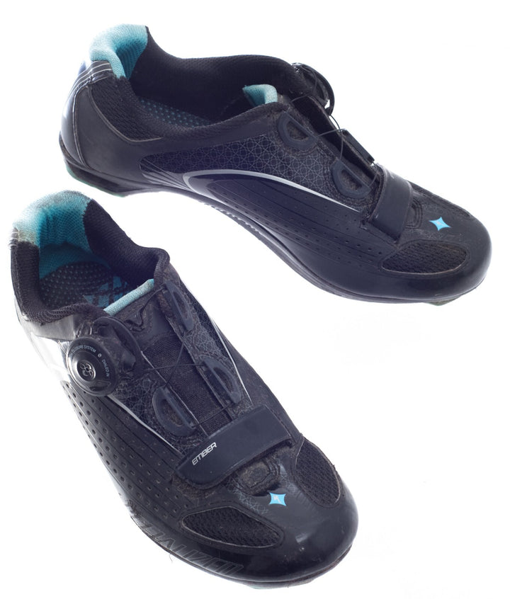 Specialized Ember BOA Road Bike Cycling Shoes EU 38.5 Women US 7.5 BLACK 3 Bolt