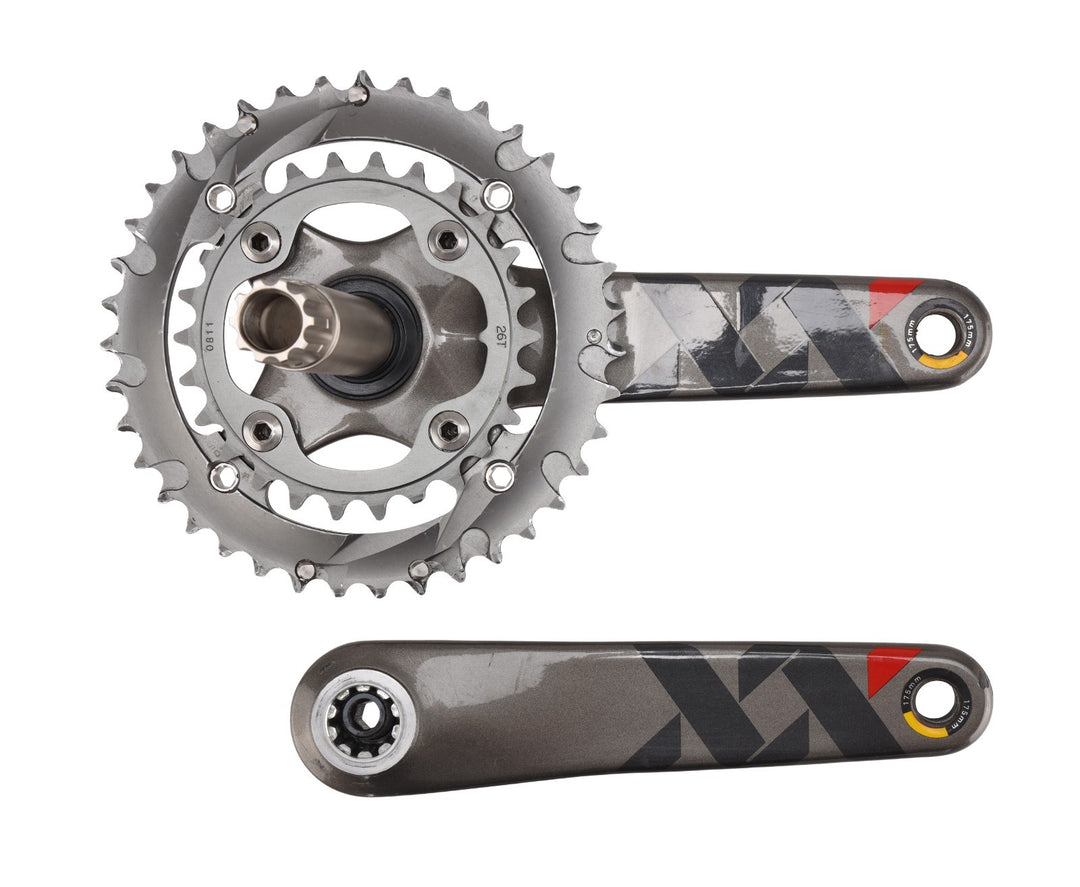 SRAM XX Truvativ GXP 2x 10 Speed Carbon Mountain Bike Crankset 175mm 26/39T w/BB