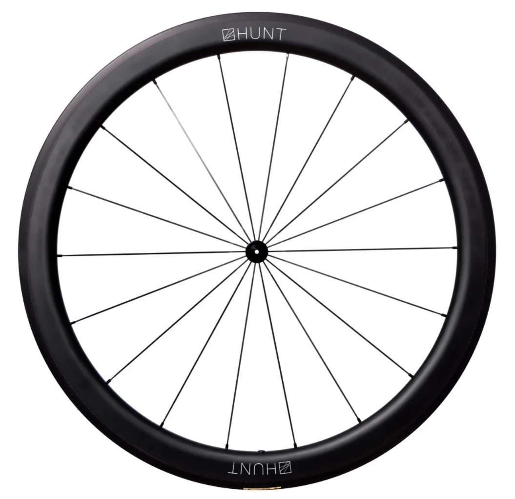 HUNT 50 Carbon Wide Aero Road Wheelset Tubeless Shimano 11 Spd 700c QR Rim Brake