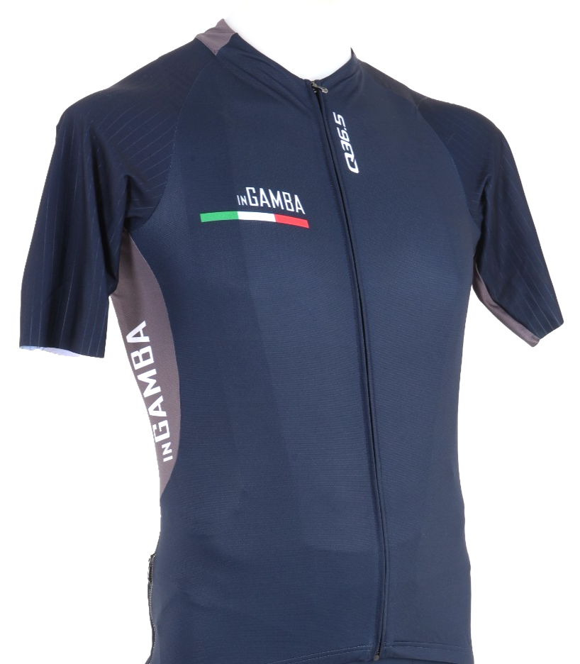 Castelli inGamba Pro Q36.5 Short Sleeve Road Bike Jersey Men XS Blue Italy Race