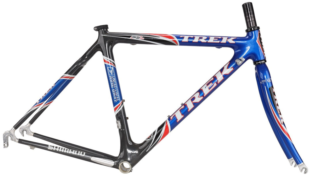 Trek 5200 OCLV 120 Carbon Road Bike Frameset USPS Pro Team 50cm QR Rim 700c 2002
