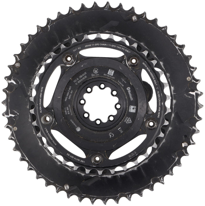 SRAM Quarq DZero 2x 11s Road Bike Power Meter w Chainrings 50/34T 5-Bolt 110 BCD