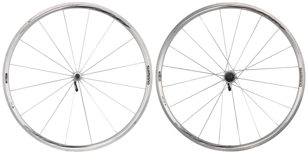 Shimano 105 WH-6500 Alloy Clincher Road Wheelset 10 Spd 700c Rim Brake QR Aero