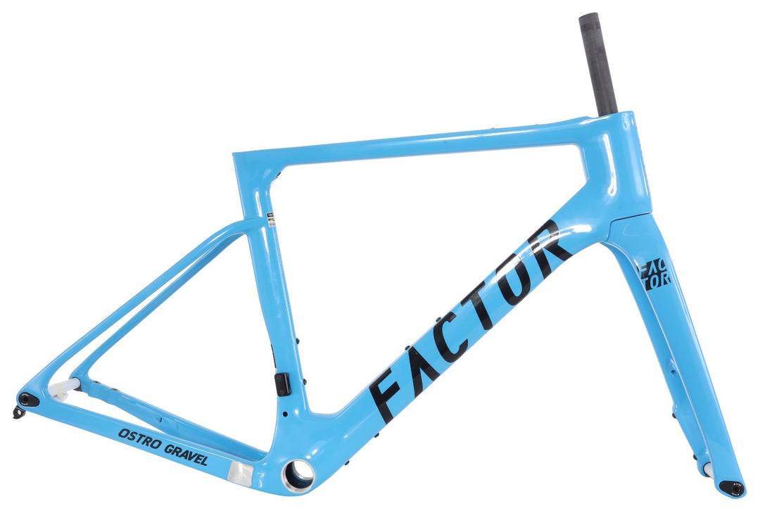 Factor Ostro Gravel Premium v1 Carbon Disc Frameset 56cm Blue CeramicSpeed 2023