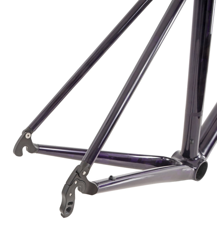 Crumpton Carbon Road Bike Frameset 49cm Custom Purple Rim Brake QR Race Di2 2015