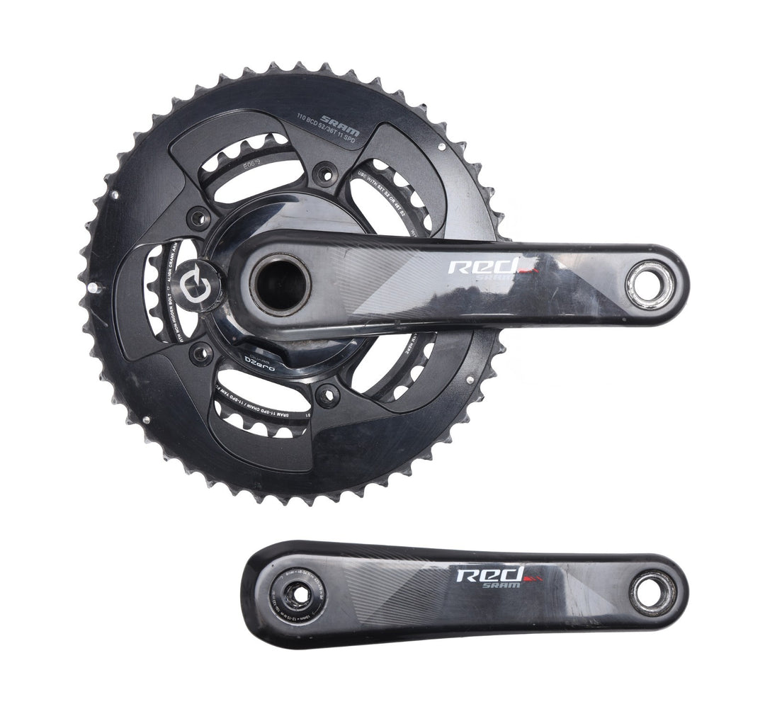 Quarq SRAM Red GXP DZero 11 Sp Road Bike Power Meter Crankset 165m 52/36T 130BCD