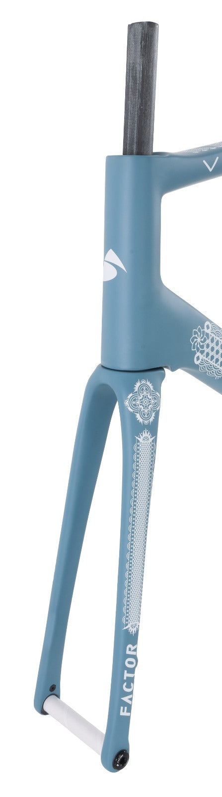 Factor O2 VAM Disc Premium Carbon Road Bike Frameset 58cm Ornate Azure 2023