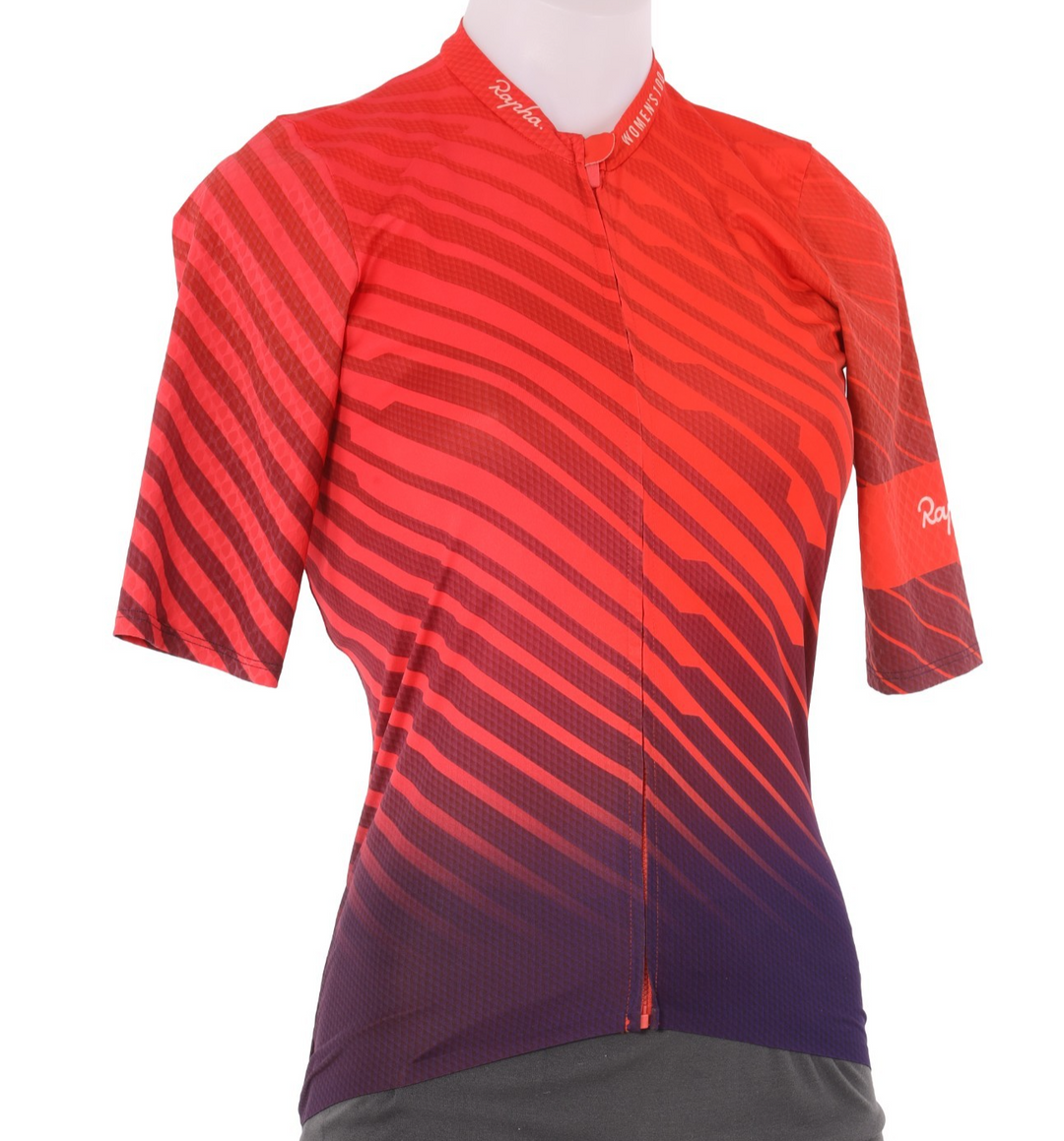 Rapha 100 Souplesse Aero Short Sleeve Jersey Women MEDIUM Orange Road Bike