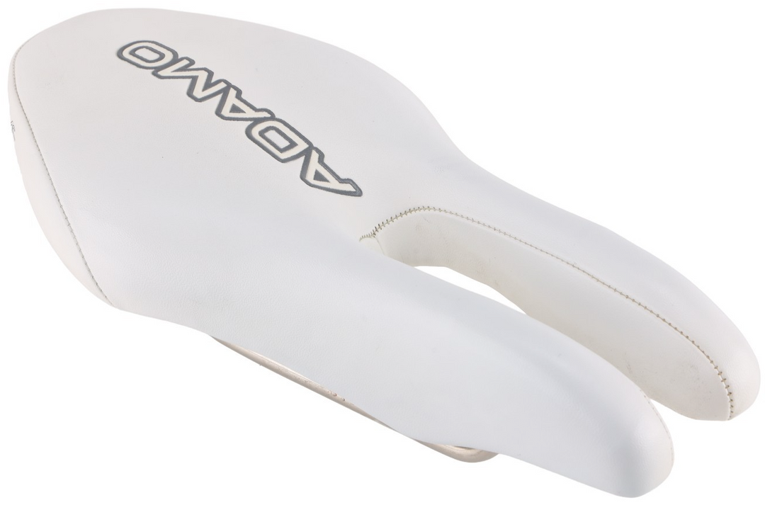 ISM Adamo Time Trial Bike Saddle 130mm 7 x 7mm Titanium WHITE Split Nose TT Tri