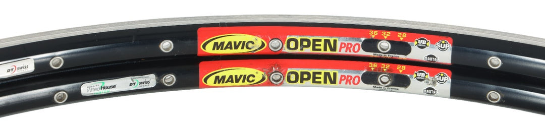 Mavic Open Pro 700c Alloy Clincher Rims 1 PAIR 32H BLACK Road Bike QR Rim Brake