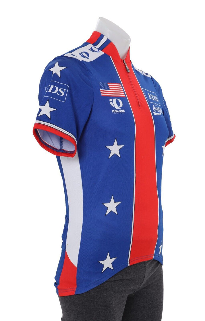 Pearl Izumi Team USA EDS Short Sleeve Cycling Jersey Men LRG Vintage Road Bike