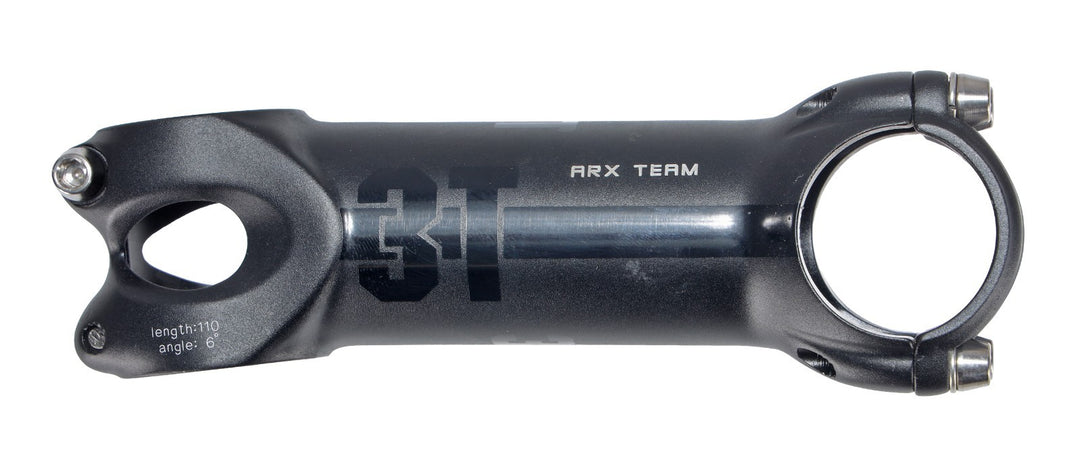3T ARX Team Alloy Road Bike Stem 31.8x 110mm BLACK 6º Gravel 1 1/8" CX Race Ti