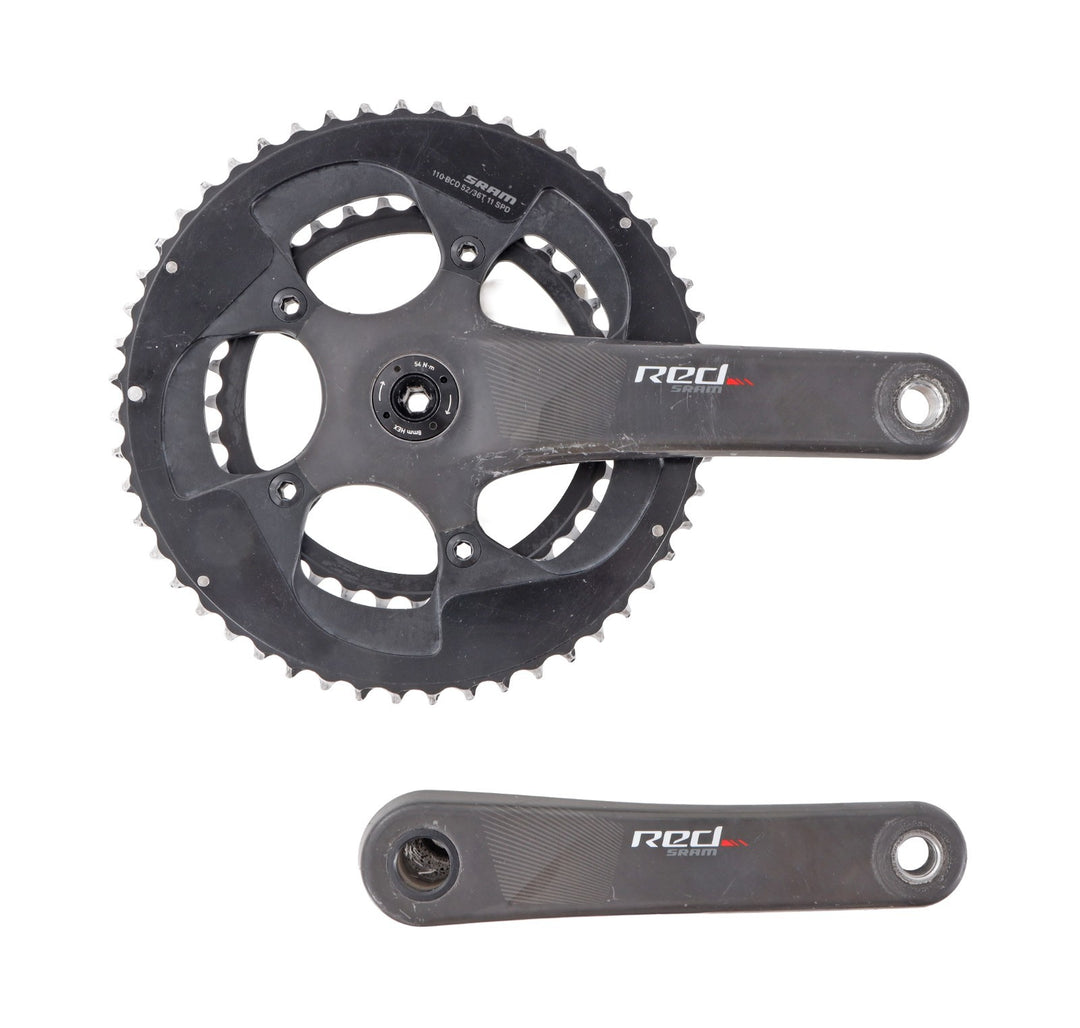 SRAM RED eTap 2x 11 Speed BB30 Carbon 172.5mm Road Bike Crankset 52/36T 110 BCD