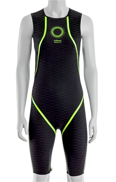 deboer Tsunami 3.0 Female Swimskin FS SMALL Black Lime Triathlon Race Multisport