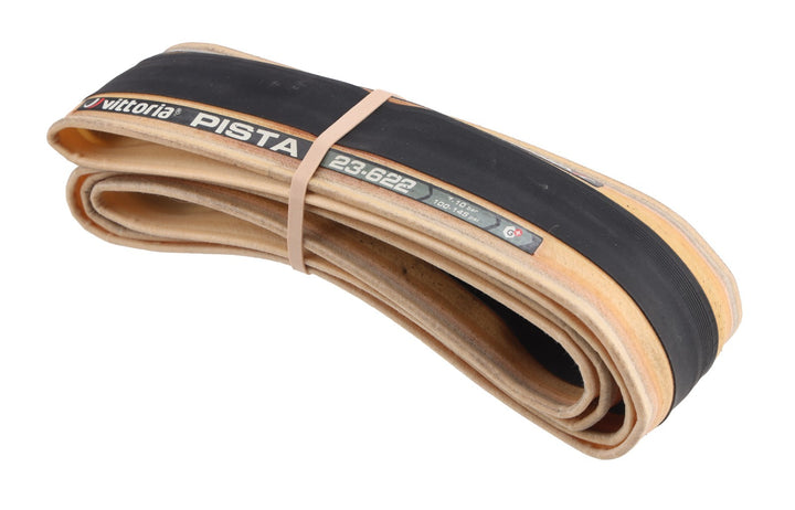 Vittoria Pista Clincher G+ Track Bike Tire 700 x 23c TAN WALL Velodrome Racing