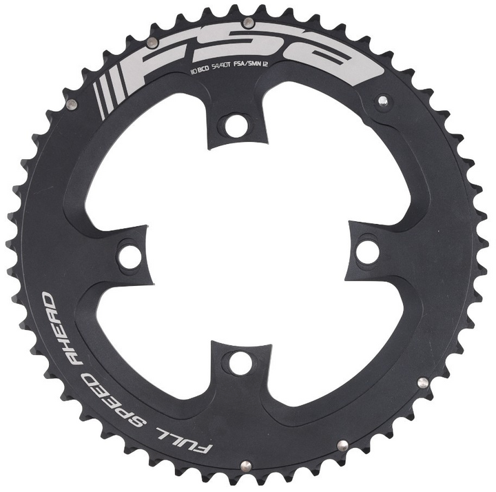 FSA PowerBox SMN Road Bike Outer Chainring 54T 110mm BCD 4 Bolt Black Shimano