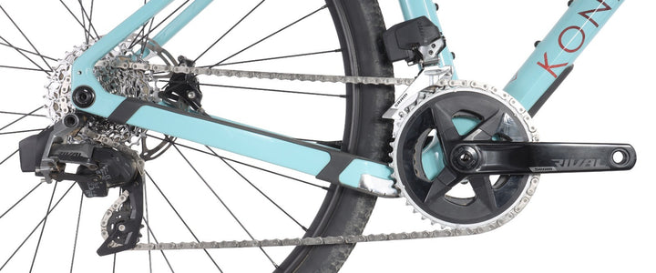 Kona Ouroboros CR/DL Gravel Bike 2x 12s 54cm Gloss Harbor SRAM AXS Rival 2025