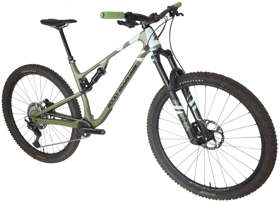 Rocky Mountain Element C50 Shimano 29" Carbon Mtn Bike 1x 12 Sp Green LG XT 2023