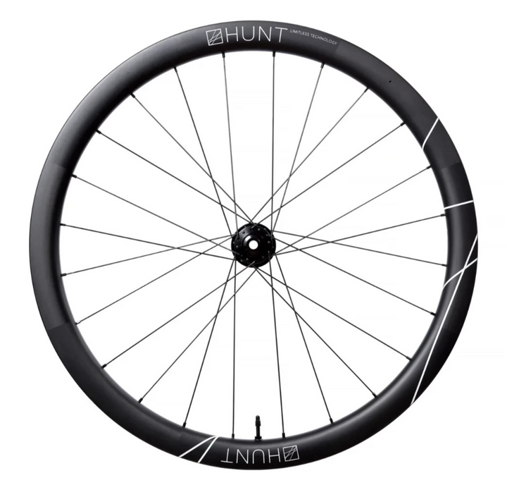 HUNT 42 Limitless Gravel Carbon CL Disc Tubeless 12x 100 FRONT Wheel 700c CX