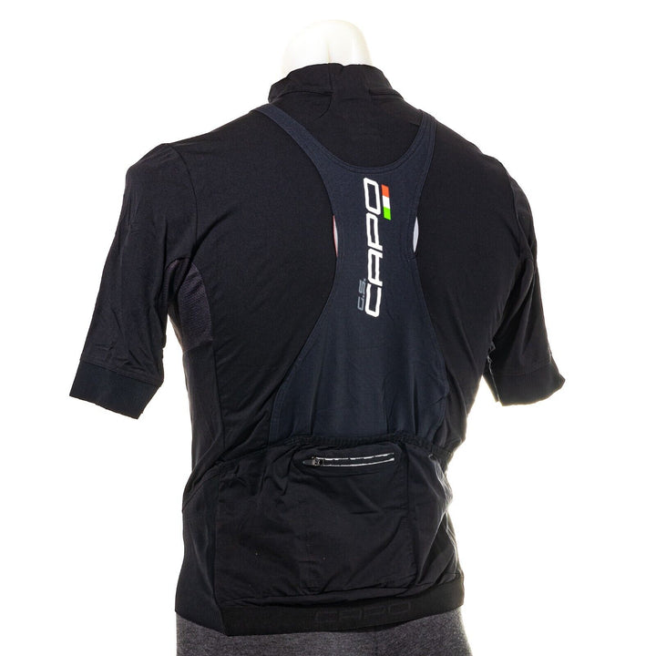 Capo Volta Short Sleeve Cycling Men's Jersey MEDIUM Black Road Race Bike Gravel