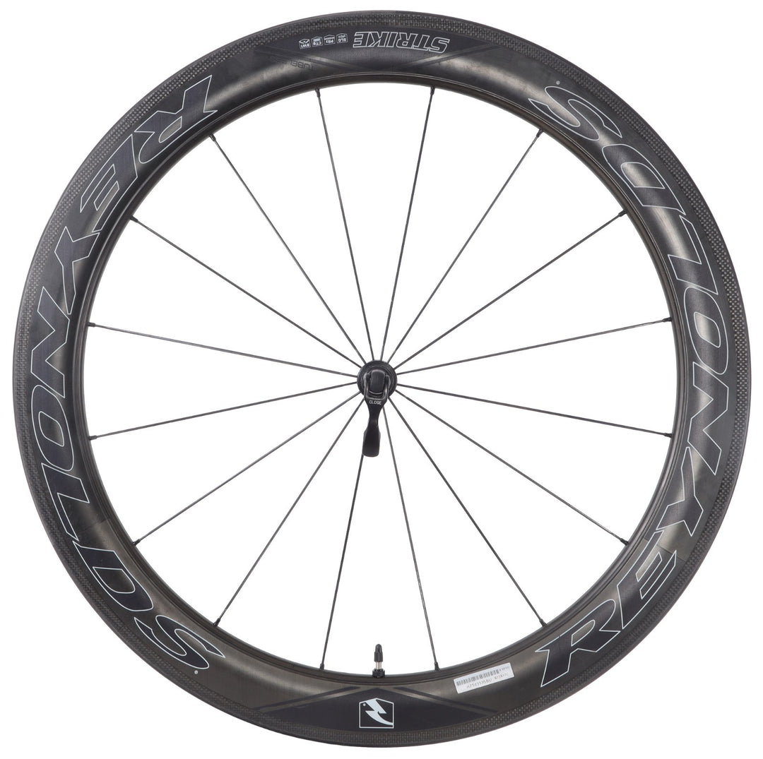 Reynolds Strike 60 SLG Carbon Tubeless Road Bike FRONT Wheel 700c QR Rim Brake