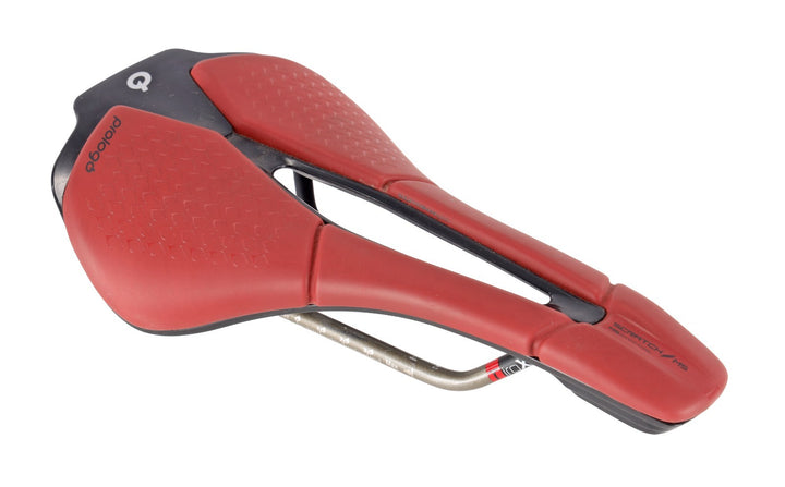 Prologo Scratch M5 140mm Carbon Road Bike Saddle Tirox 7 x 7mm RED CX Gravel