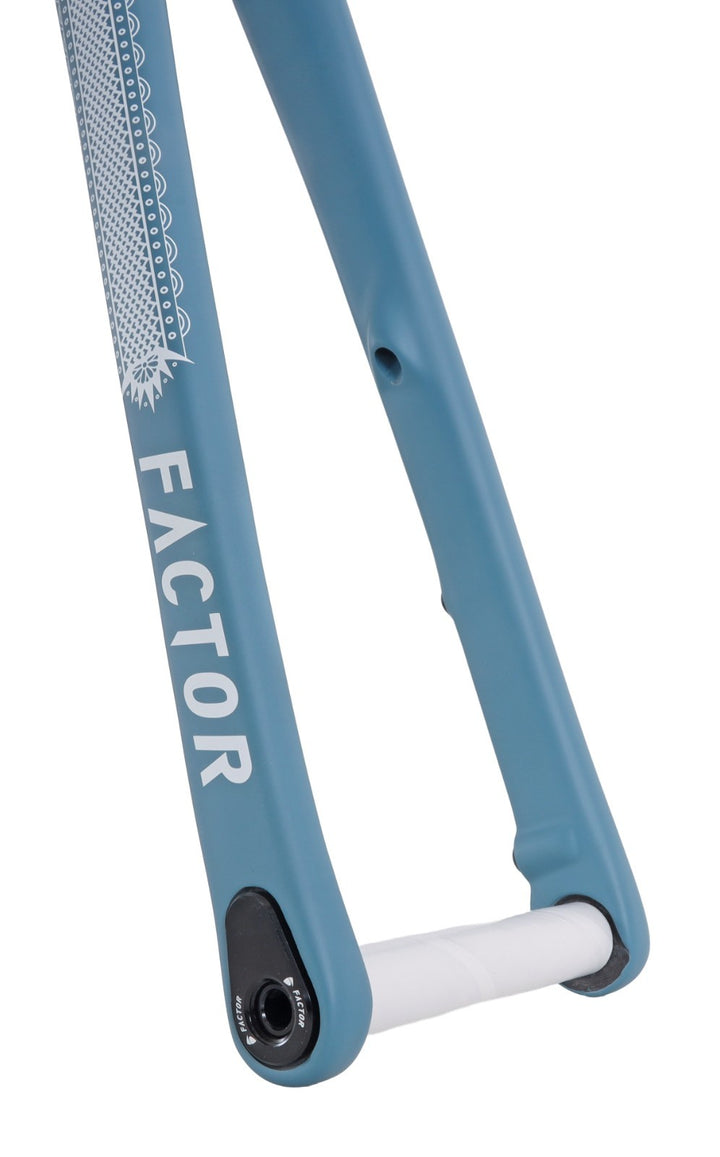 Factor O2 VAM Disc Premium Carbon Road Bike Frameset 58cm Ornate Azure 2023