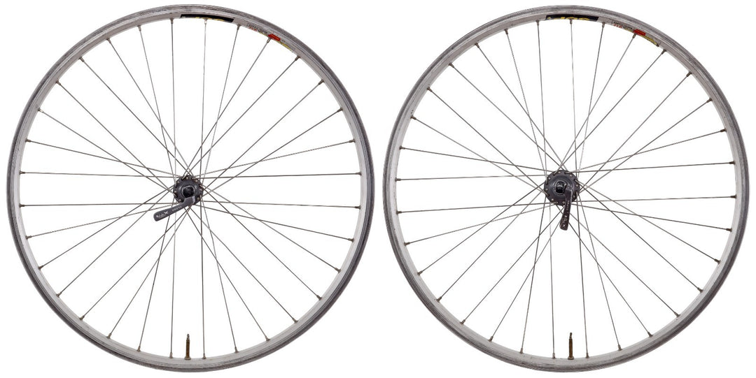 Mavic X517 26" XTR Alloy 8/9s Clincher Mtn Bike Wheelset Titanium Shimano Rim QR