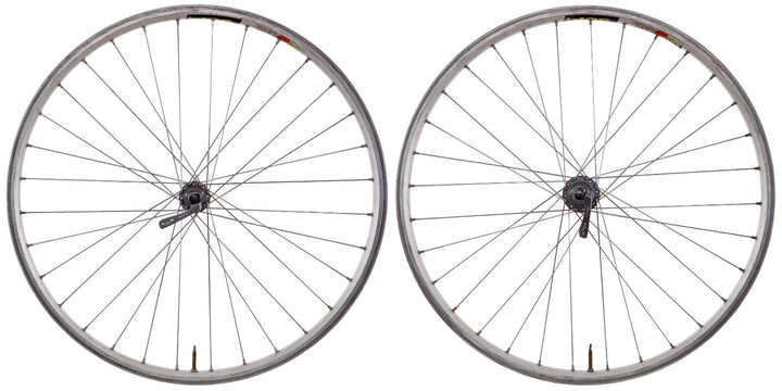 Mavic X517 26" XTR Alloy 8/9s Clincher Mtn Bike Wheelset Titanium Shimano Rim QR