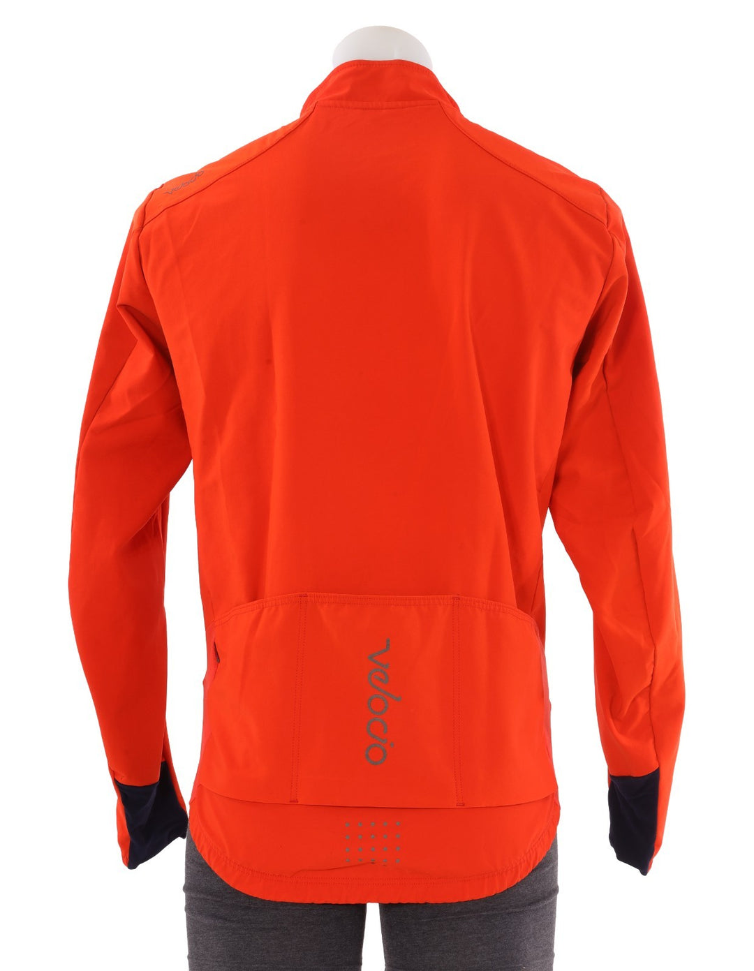 Velocio Signature Softshell Cycling Jacket Men LARGE Orange Road Bike Gravel MTB