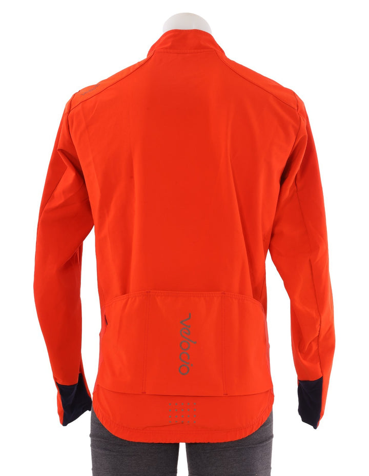 Velocio Signature Softshell Cycling Jacket Men LARGE Orange Road Bike Gravel MTB