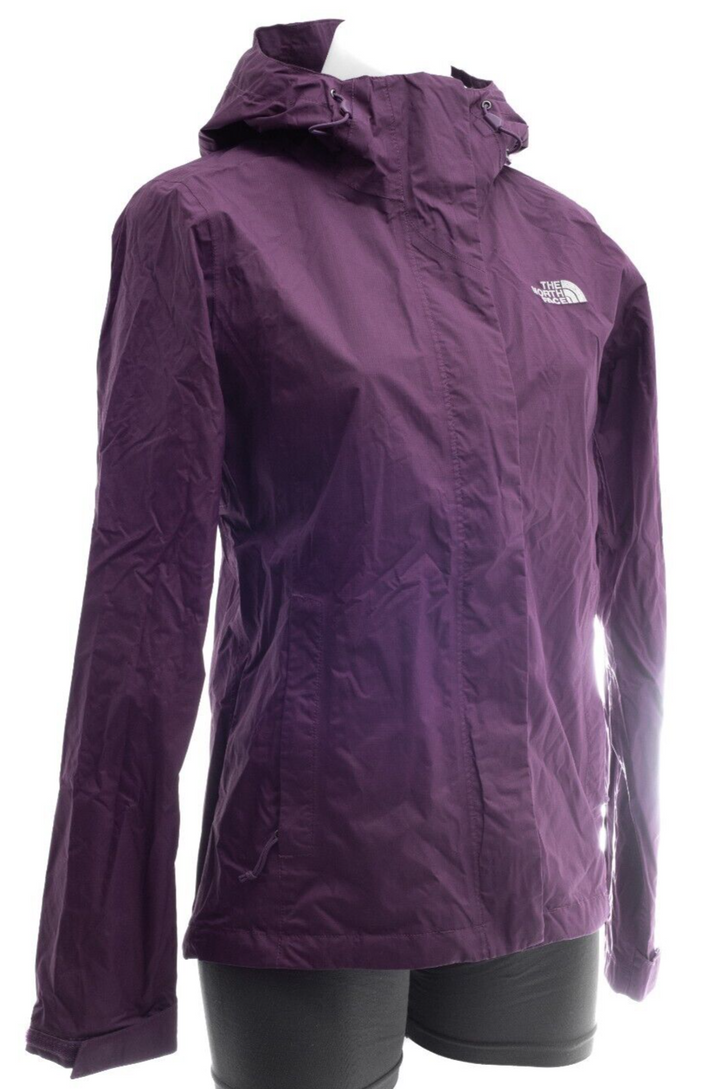 The North Face Venture 2 Women Rain Jacket Hooded SMALL Wine DryVent Waterproof