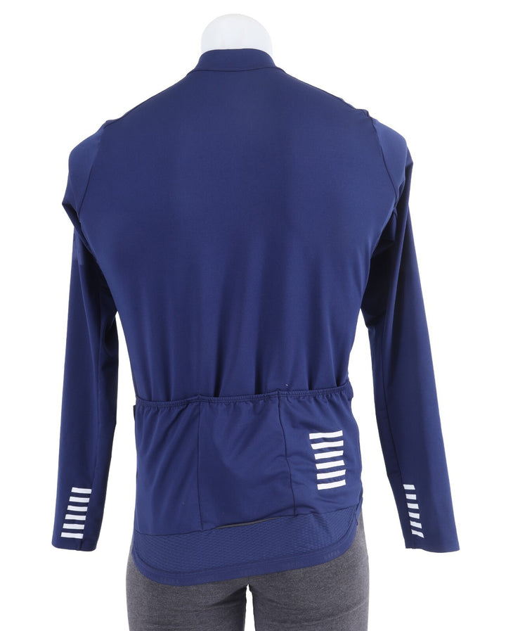 Rapha Pro Team Long Sleeve Midweight Jersey Men LARGE Navy Road Bike Gravel MTB