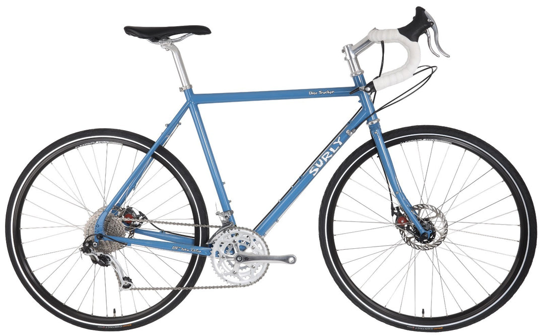 Surly Disc Trucker 3x 10 Sp Touring Bike 56cm BLUE 4130 Dura-Ace XT Sugino 2017
