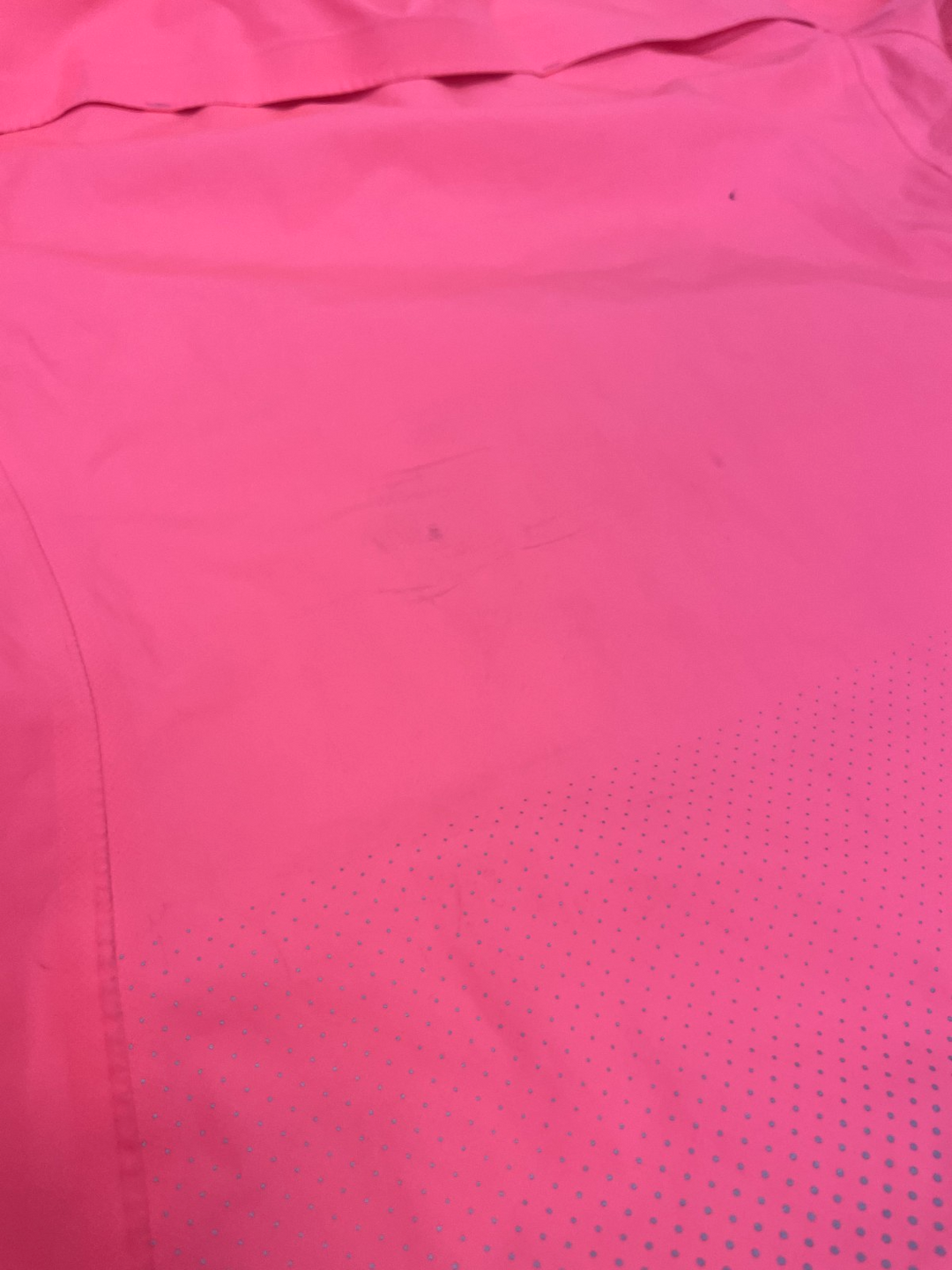 Rapha Education First Commuter Bike Hooded Rain Jacket Women MEDIUM Hi-Viz Pink