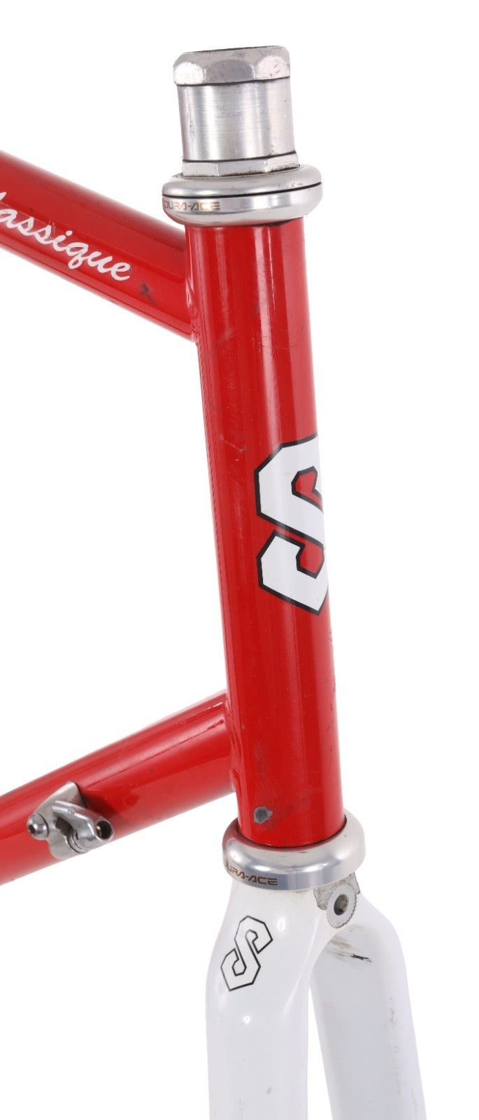 Serotta Classique Steel Road Bike Frameset 60cm Carbon Fork RED 700c Reynolds