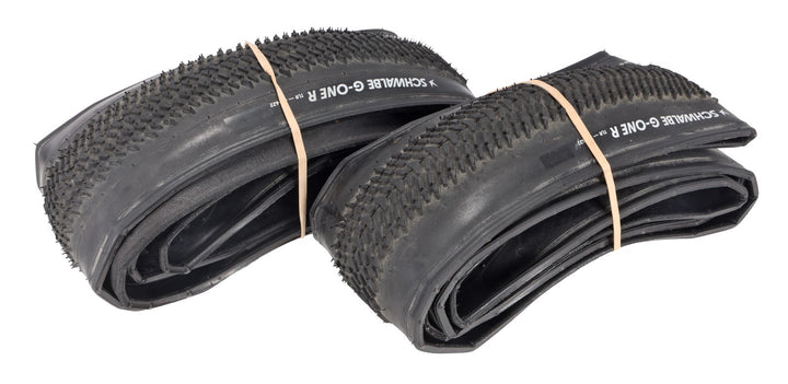 Schwalbe G-One R Tubeless Gravel Bike Tires 700 x 45c Black PAIR Road TLR Addix