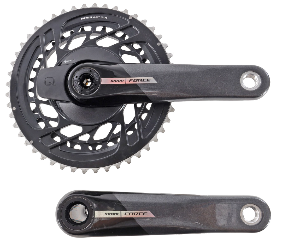 SRAM Force D2 AXS Carbon 2x 12s 170mm Road Bike Power Meter Crankset 48/35T DUB