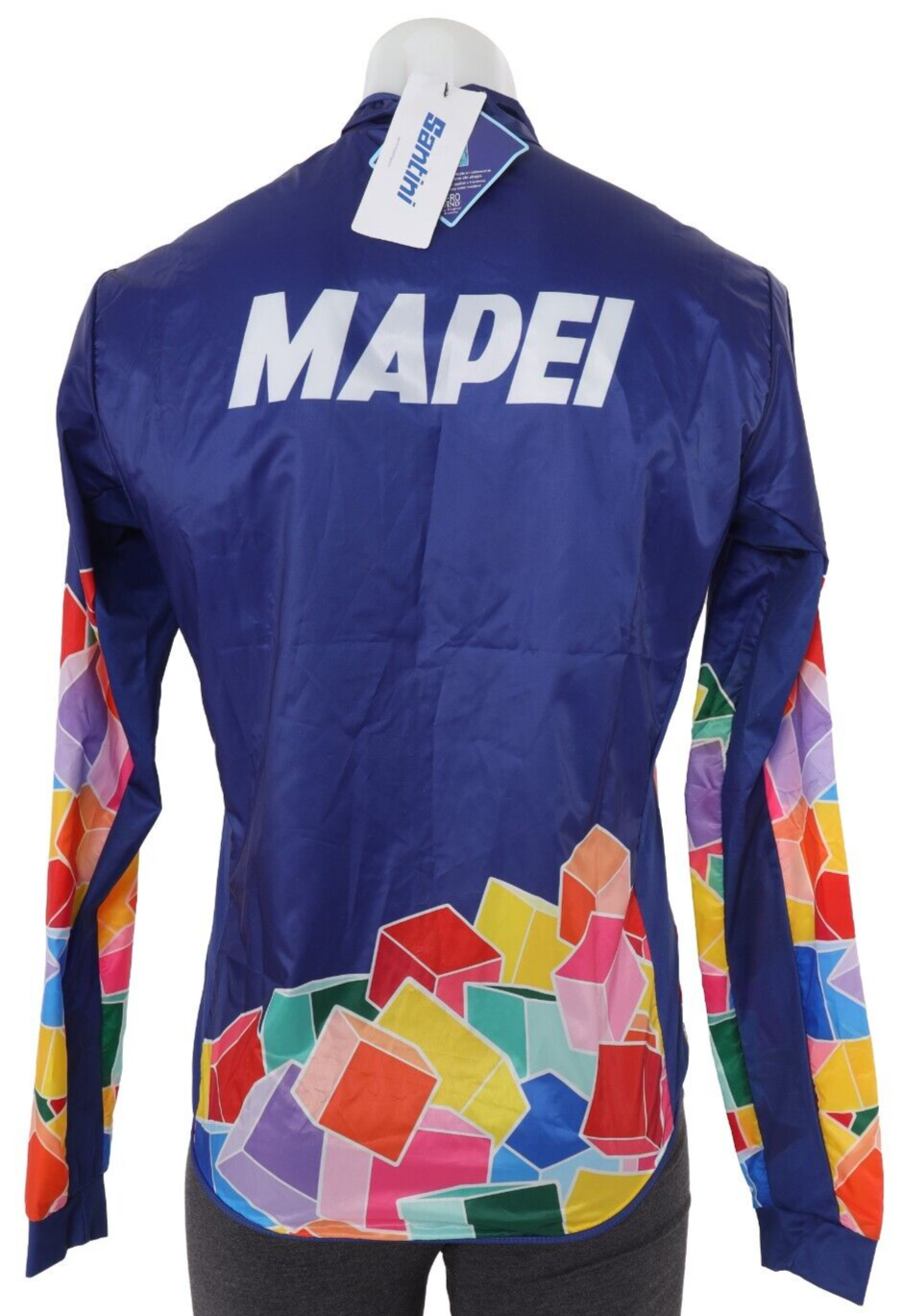 Santini Mapei Short Sleeve Cycling Kit Men LARGE Road Bike Jacket Socks Bundle