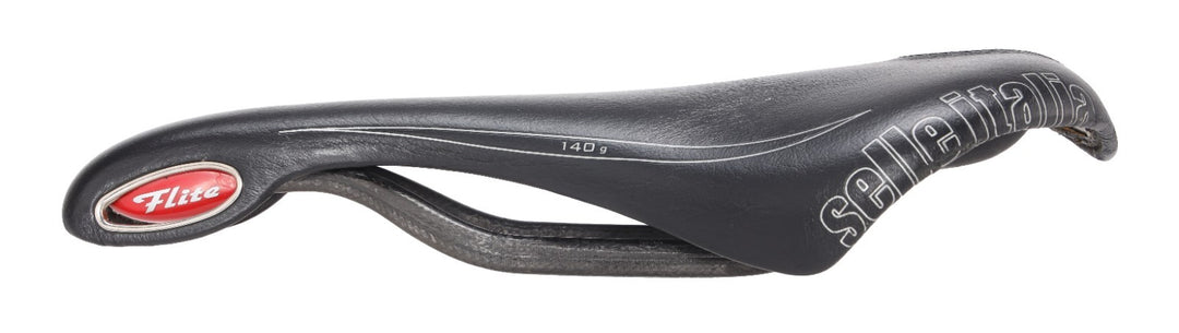 Selle Italia Flite Road Bike Saddle 130mm 7 x 10mm Carbon Rails BLACK Cycling
