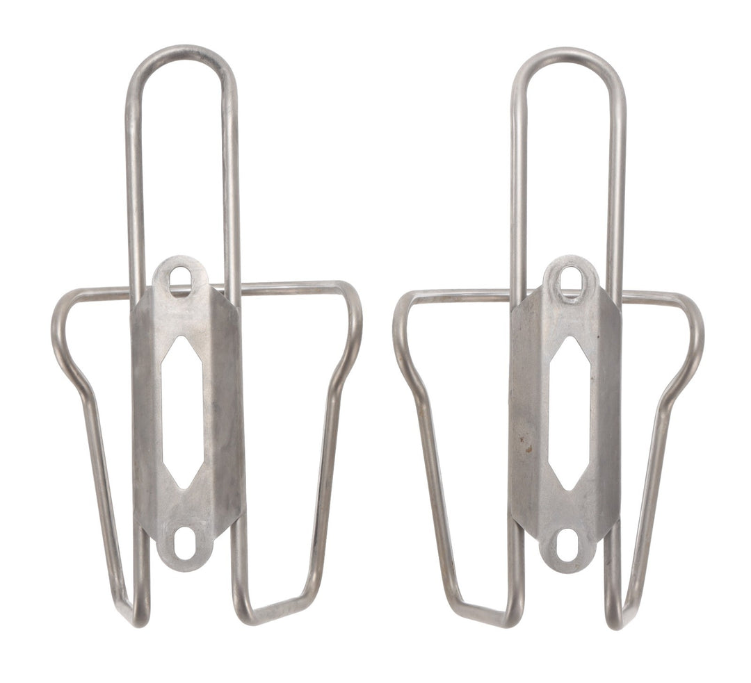 FP Stainless Steel Bottle Cages 1 PAIR Road Bike Gravel Mountain