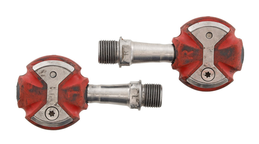 Speedplay Zero Clipless Road Bike Pedals RED 53mm Stainless 4 Bolt Tri Race TT