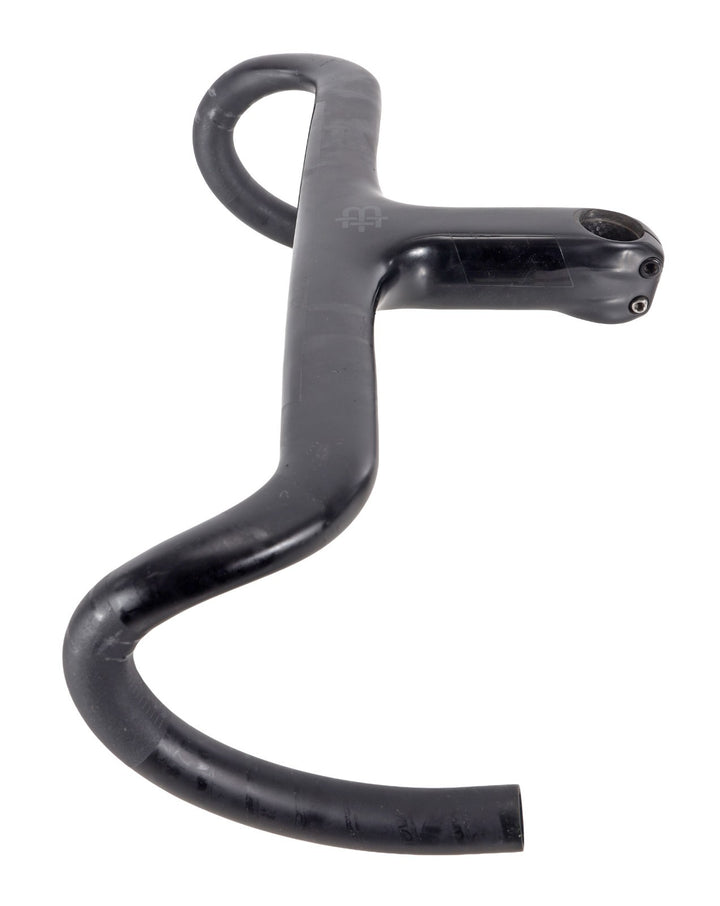 Black Inc Integrated Barstem Carbon Cockpit 44cm 120mm -6º Handlebar Stem Road