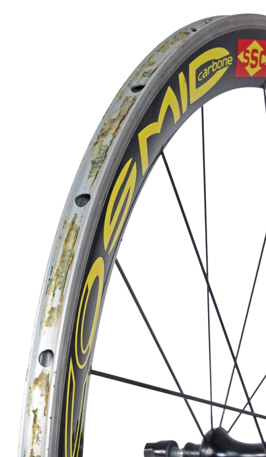 Mavic Cosmic Carbone SSC REAR Tubular Road Bike Wheel Shimano 11 Spd 700c QR Rim
